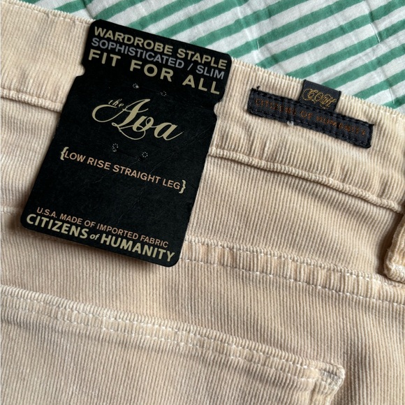 New Citizens of Humanity Ava Corduroy Low Rise Straight Leg 31” Inseam 30” - Picture 4 of 4